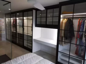 vestidor puertas correderas de cristal